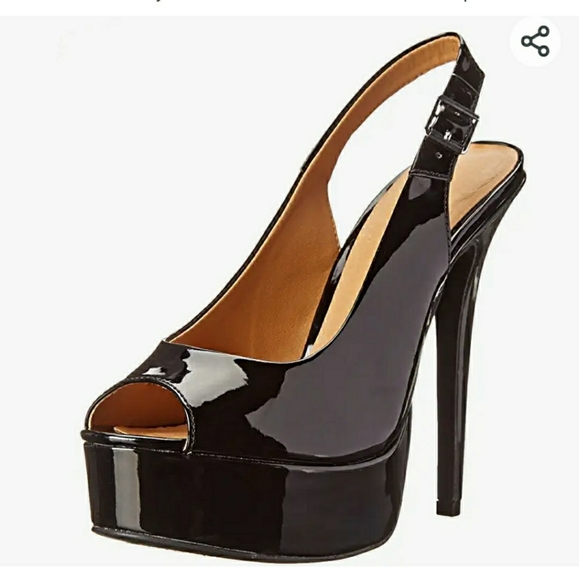 Black patent heels Chinese laundry size 8 - Picture 6 of 7